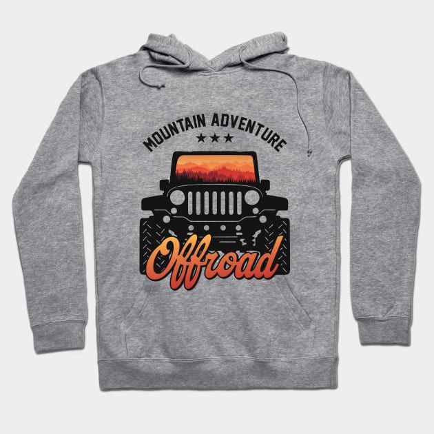 Jeep Adventure! Hoodie by Purwoceng